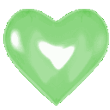 Gif animé coeur vert